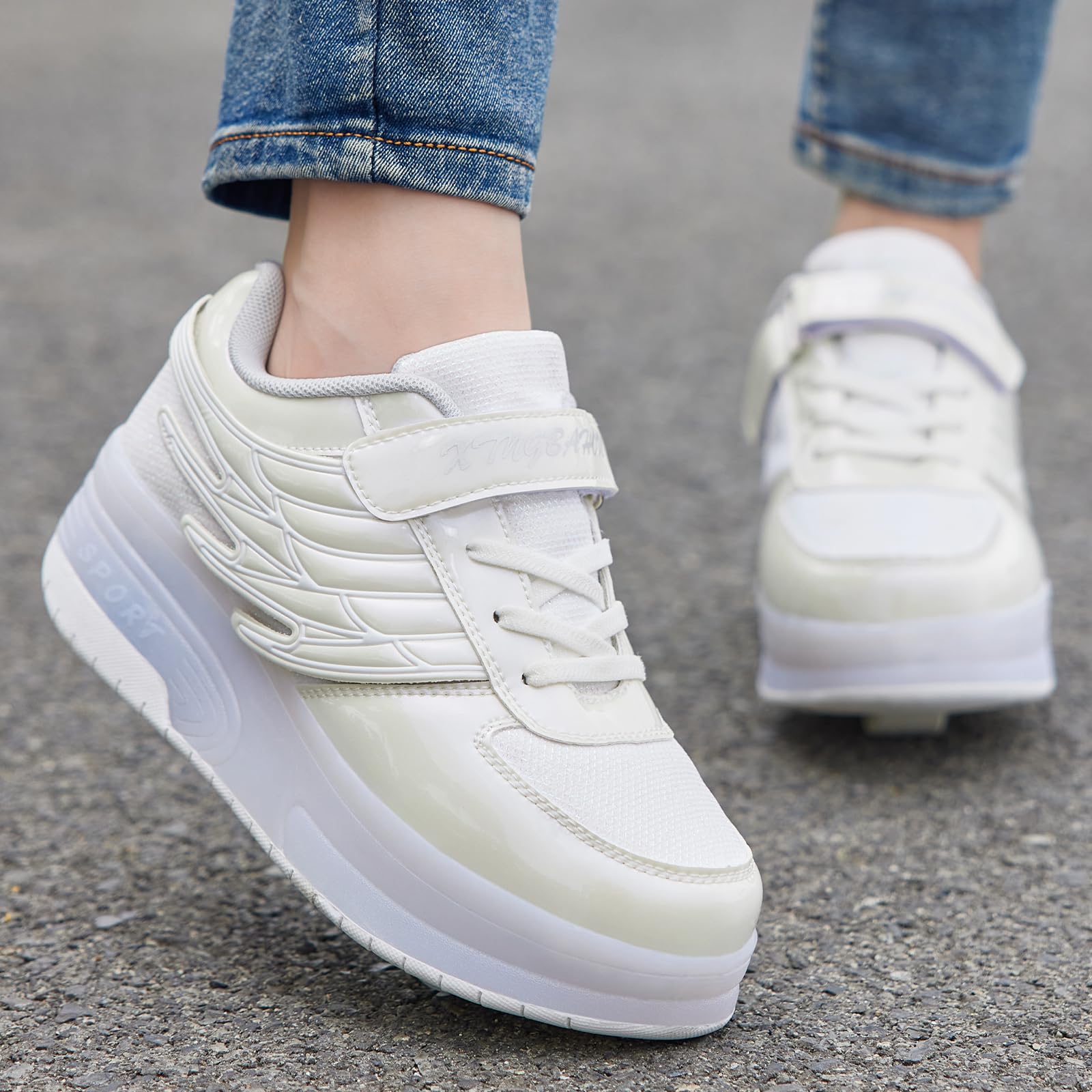 Zapatillas LED para patinaje con ruedas para niñas y niños