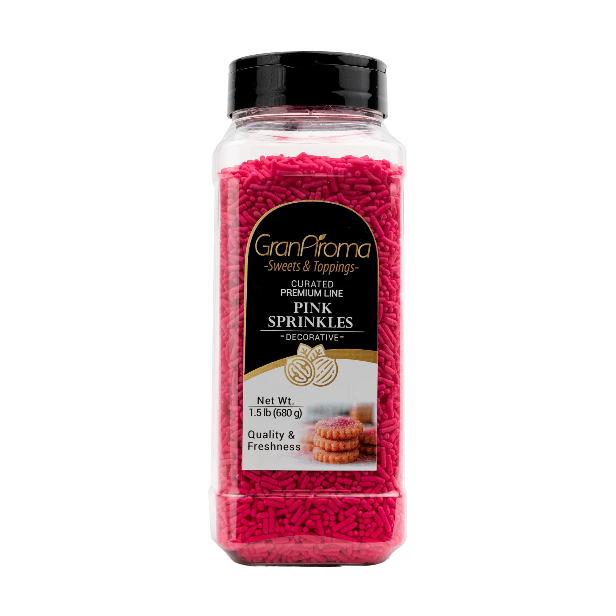 Pink Sprinkles, Decorative, Cakes & Cupcakes (Pink, 24 Ounce)