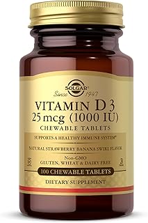 Vitamin D3 1000 Iu Chewable Tablets, 100 Count