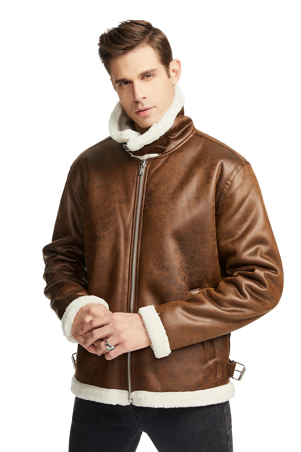 Amazon.com: Aoterfurs: Man Coat and Jacket