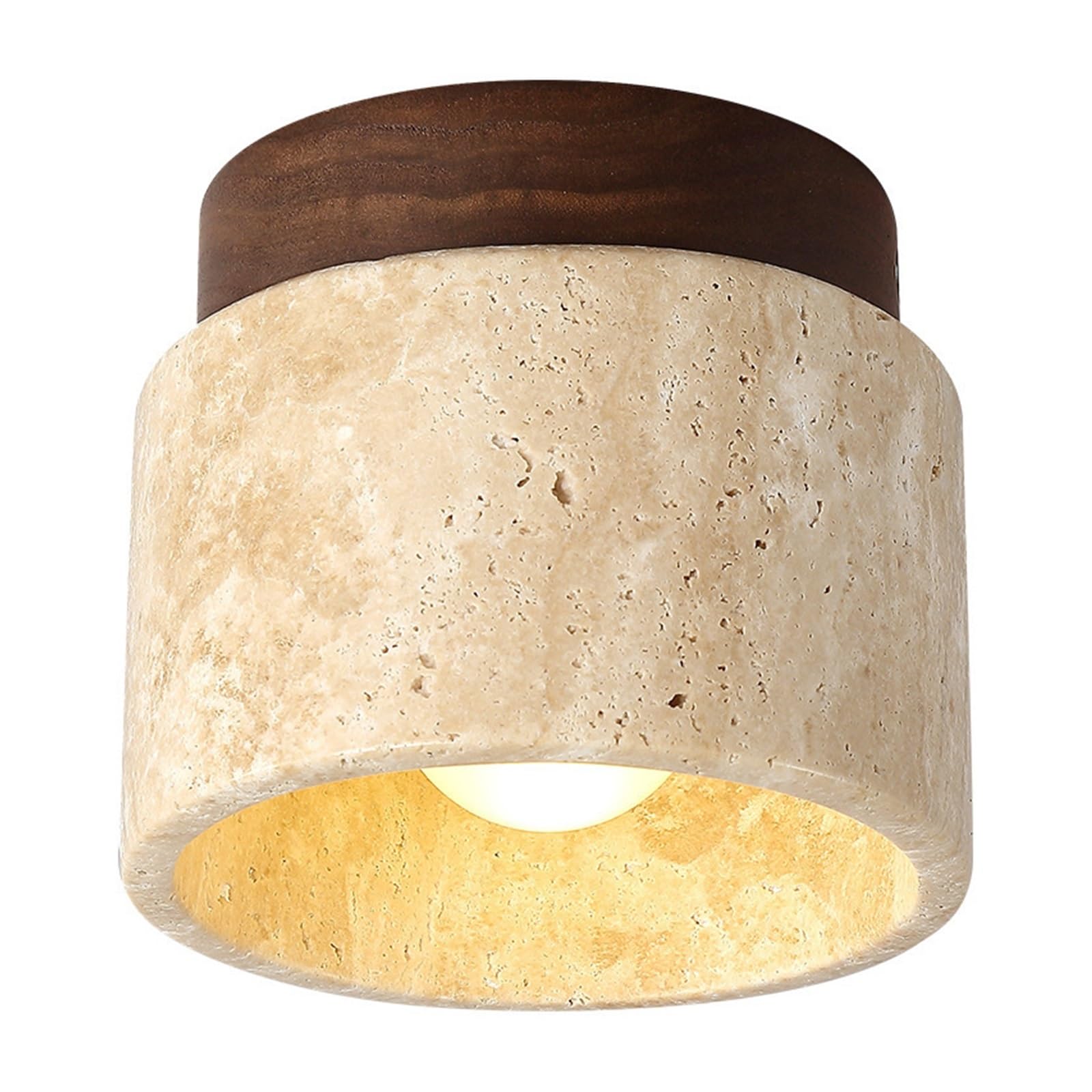 CROWNSTELIX Entrance Balcony Ceiling lamp Simple Yellow Travertine Corridor Aisle Full lamp