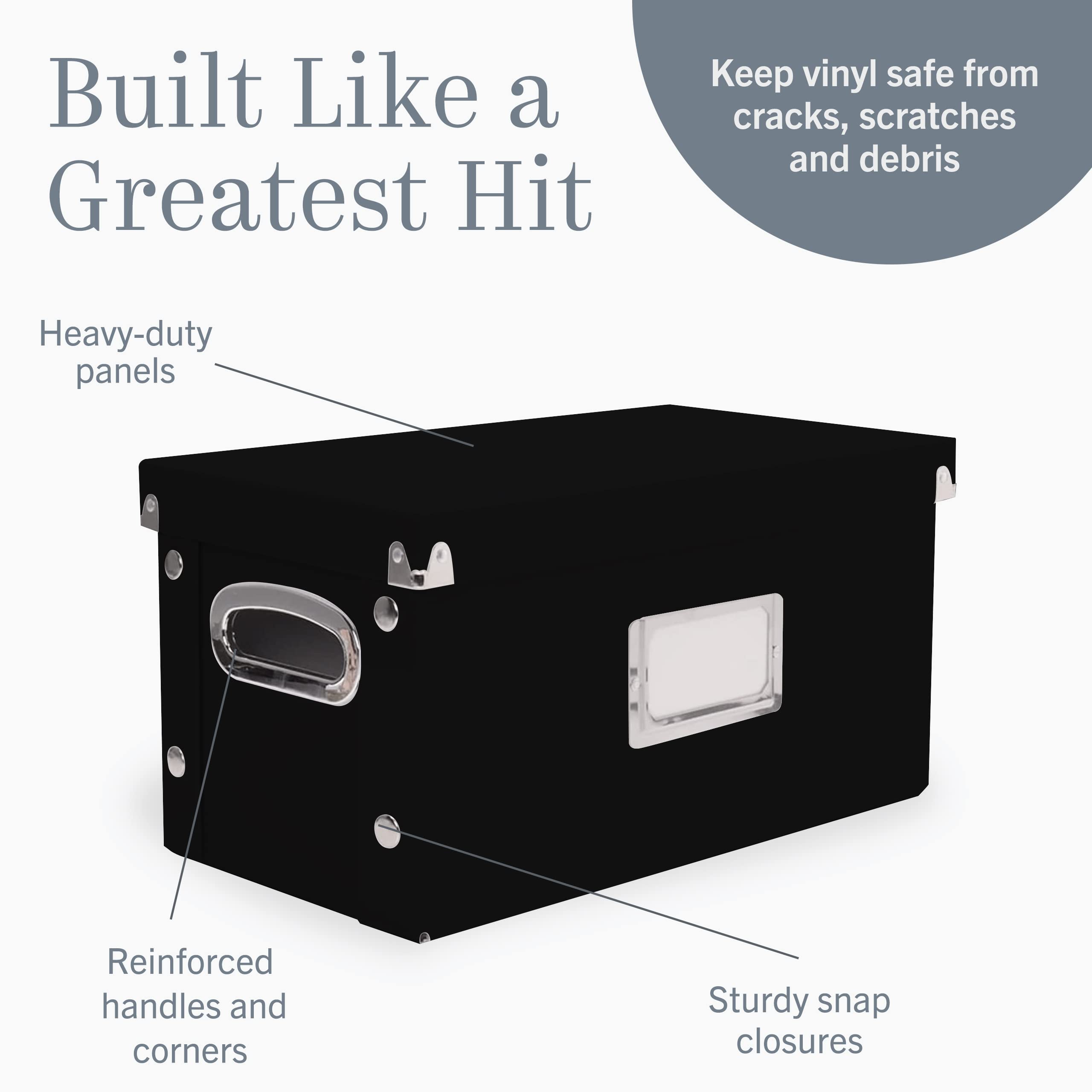 Amazon.co.jp: Snap-N-Store ビニールレコード収納ボックス - 7