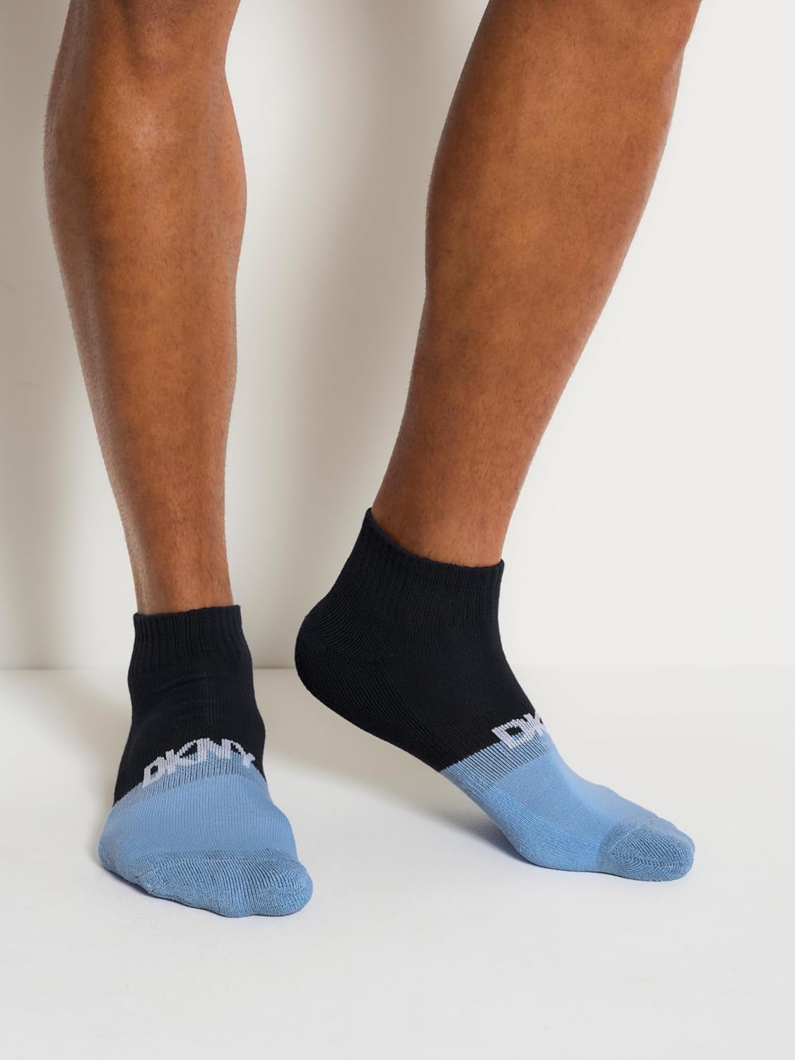 DKNY mens 6 Pack Sport Cushion Quarter Crew Socks - Image 2