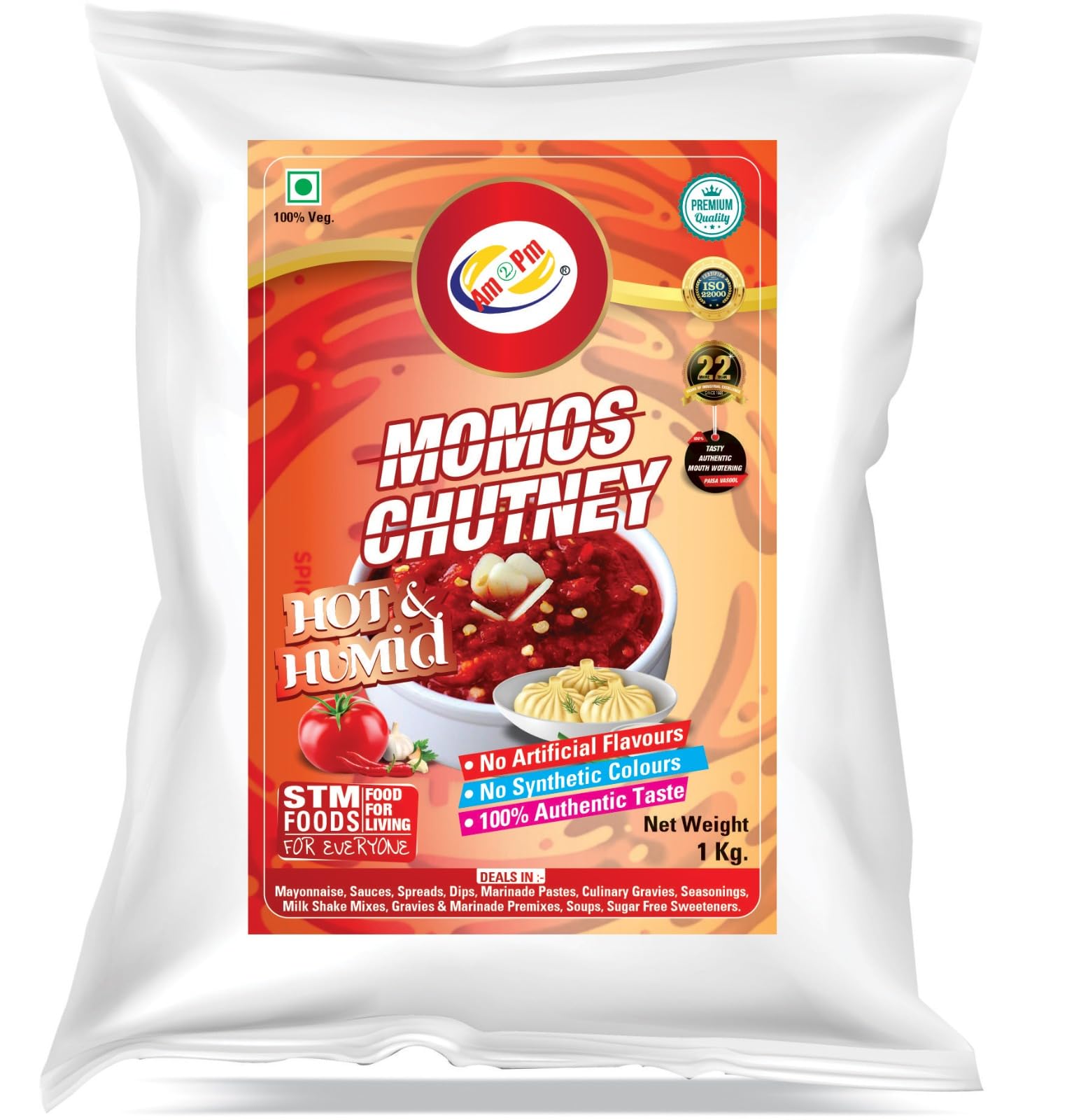 Am 2 Pm - Hot Humid Momos Dip Chutney, Street Style Momos Chutney, Made with Fresh Onion Garlic and Tomatoes - Unique Spicy Dipping Sauce For Momos, Dimsum & Dumplings -1 Kg (B0CK7W8CQV) Amazon Price History, Amazon Price Tracker