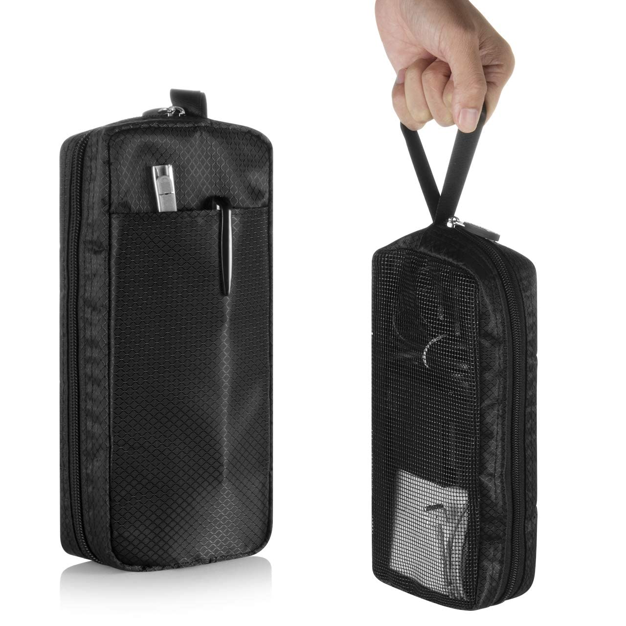 1234567 Travel Cable Organizer Case Bag Portable Computer Accessories