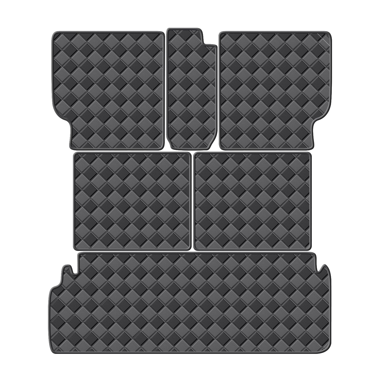 Cargo Mat for 2010-2023 Lexus GX 460 7 Seats Trunk Mat & 2ND+3RD Row Rear Backrest Mat, All Weather Rear Cargo Liner Back Seat Cover Protector