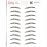 Brows by Bossy Studio & Co Temporary Eyebrow Tattoos Waterproof Eyebrow Stickers, False Tattoos Hair Like Peel Off Instant Transfer Brow upward brown