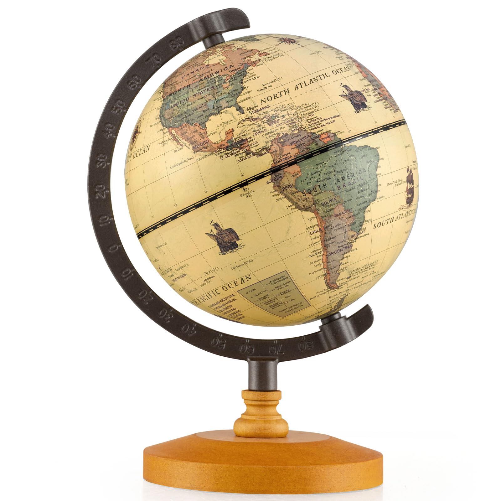 Globe terrestre rotatif pour enfants surmonter les difficultés en géographie école