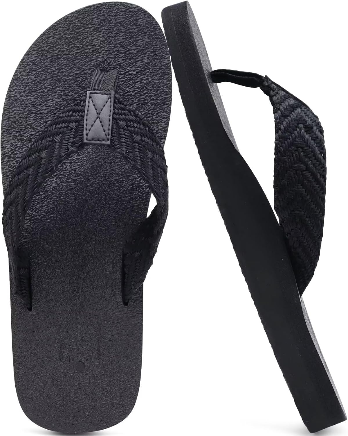 KuaiLu Men's Flip Flops - Waterproof Arch Support