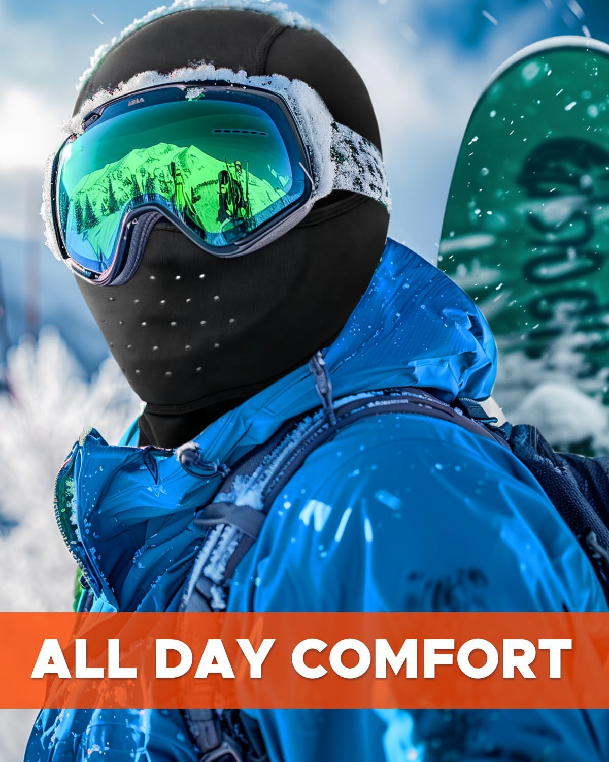 Ski Face Shiesty Mask Thermal Winter Balaclava for Men Women-Face Covering Mask for Cold Weather Skiing Motorcycle Fishing