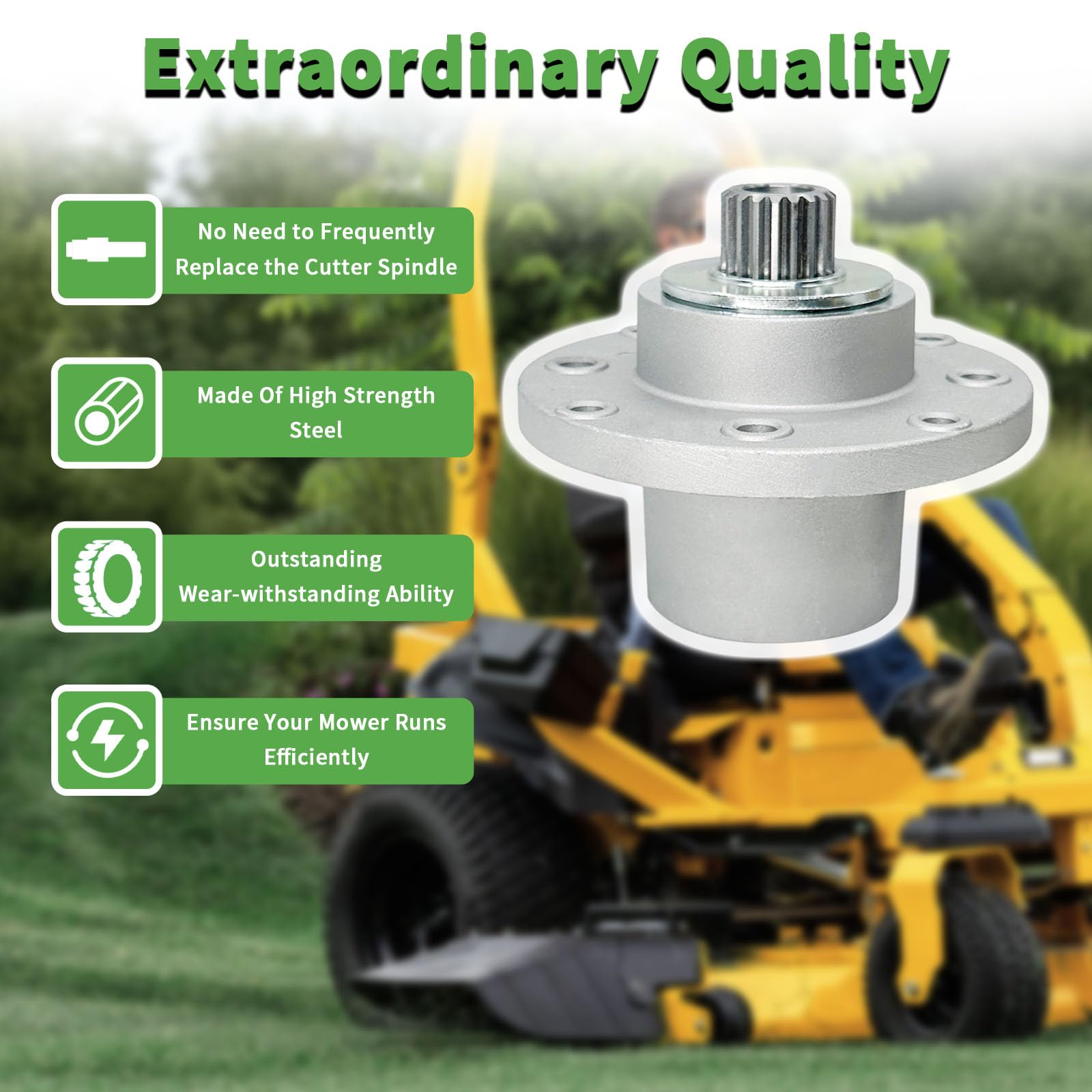 918-05125 - Conjunto de husillo de cubierta para MTD Cub Cadet Tank M48 Tank M54 Tank M60 Tank M72 GF1748 HF1748 HF1954 HFF1748 S6031 S6032