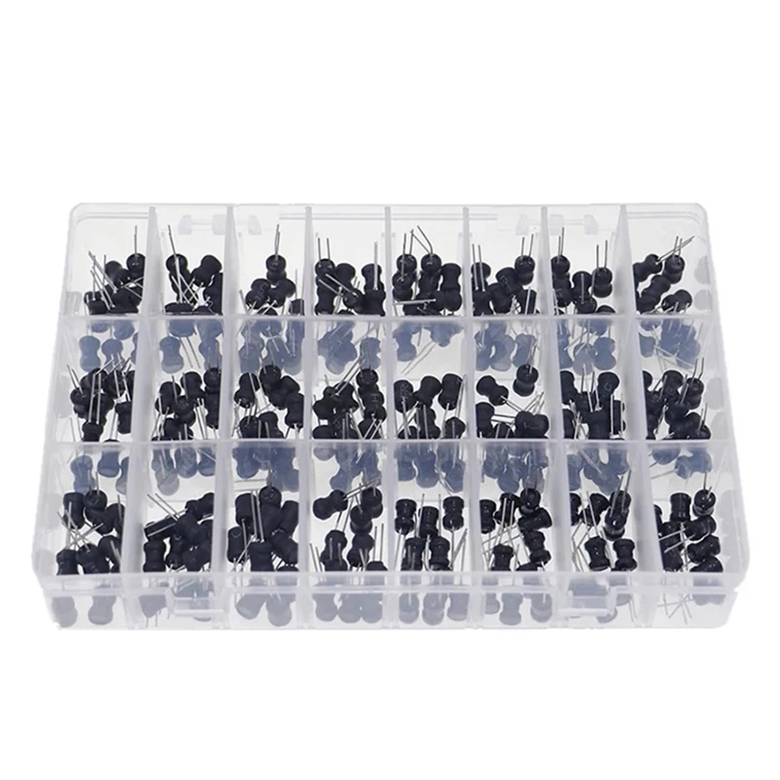 240 Uds 2.2uH-100mH 6x8mm Choke Kit surtido de inductores de potencia en forma de I 4.7uH 6.8uH 10uH 22uH 47uH 68uH 100uH 220uH 1mH Inductores
