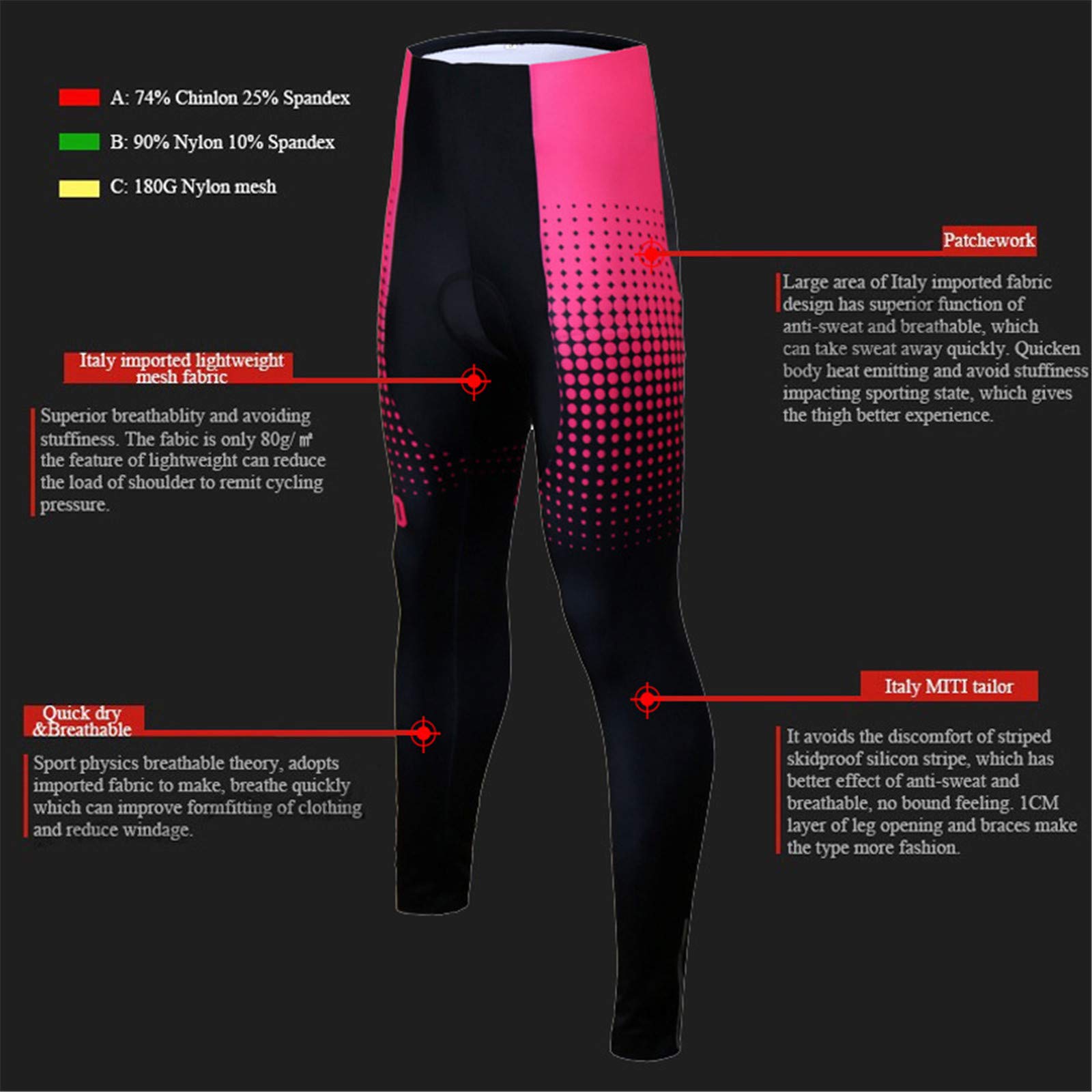 Femmes Maillot de Cyclisme Manches Longues Vestes de Cyclisme Coussin Rembourrés en Gel 3D Pantalons Vélo VTT Vêtements Respirant Automne Hiver Thermique Polaire Vêtements BC-21