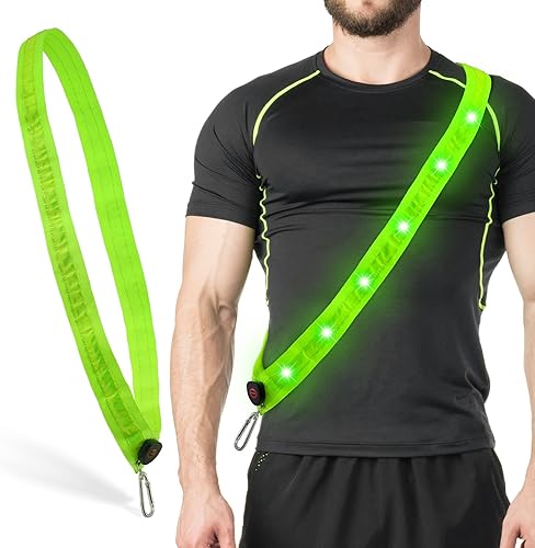 rosgel Equipo reflectante para correr chaleco reflectante para mujeres y hombres chaleco reflectante de alta visibilidad recargable por USB chaleco