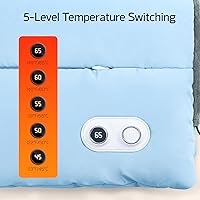 Vista 3 de Hand Warmers Rechargeable with 10000mAh Power Bank, Portable Graphene Heated Electric Hand Warmer Pouch, 5 Level Adjustable Temperature for Women