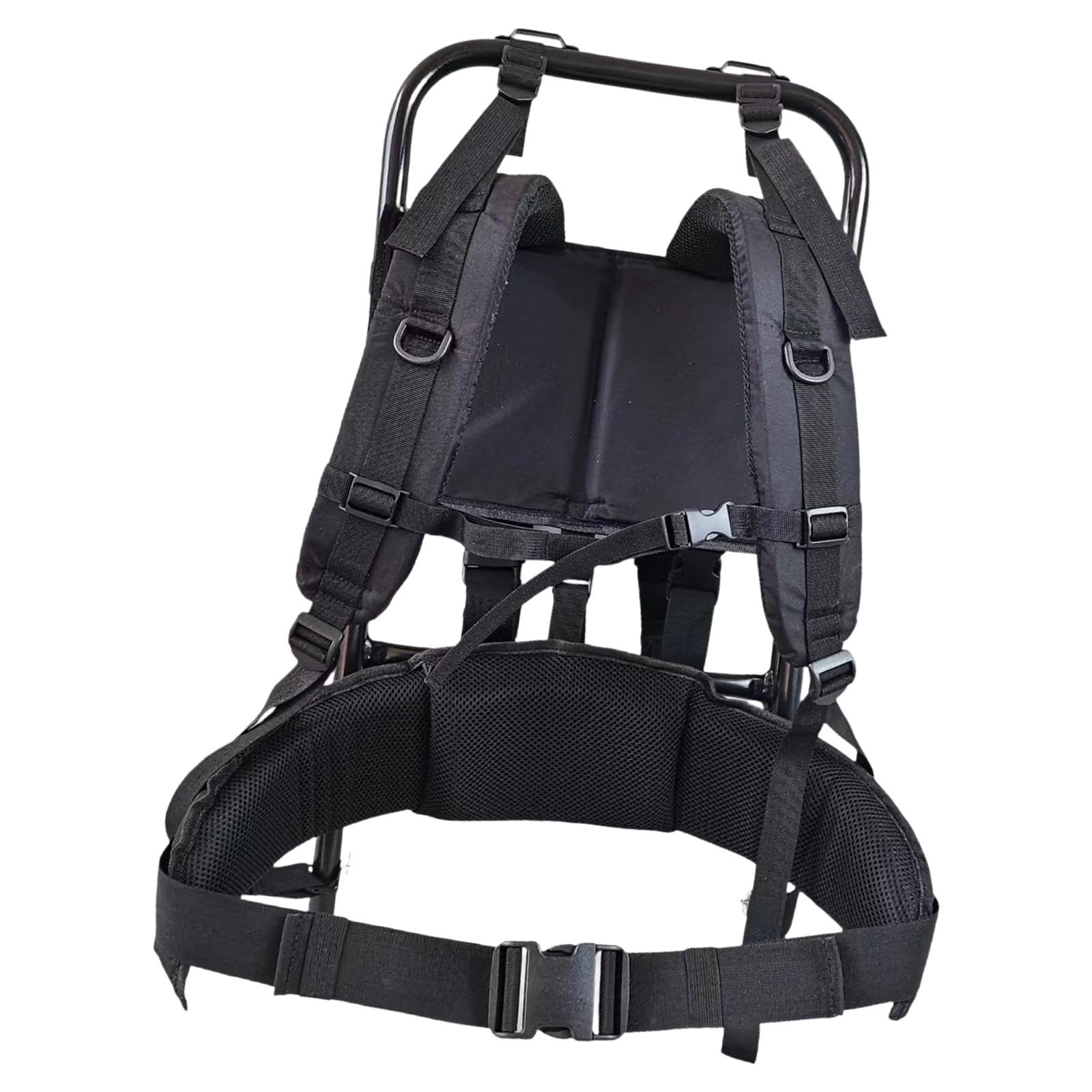 Telaio per Zaino da Trasporto Pesante 60kg Lega Alluminio Nylon Pieghevole 68x36x25cm per Escursionismo Campeggio Attrezzature Outdoor