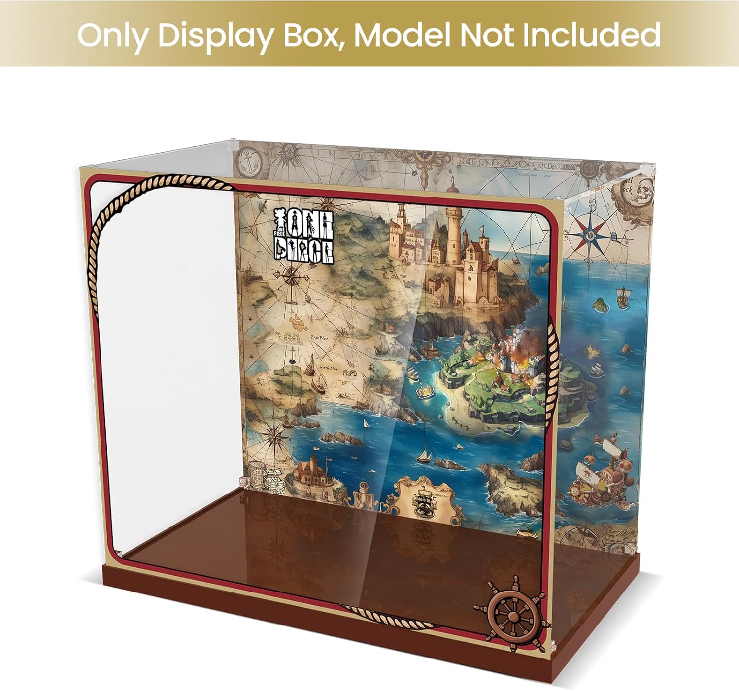 Acrylic Display Case Compatible with Lego The Going Merry Pirate Ship, Dust-Proof Protective Showcase Box for Lego 75639 (Only Case - Model Not Included)