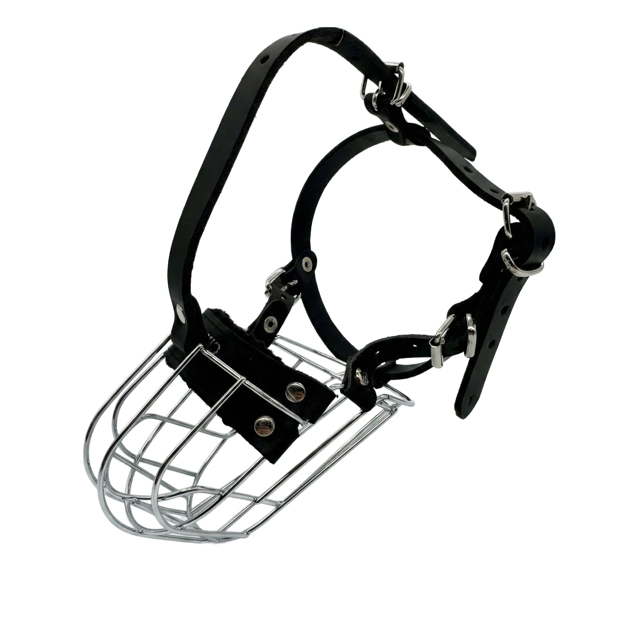 L&J Pets Uk New Wire Basket Dog Muzzle STRONG Metal for Rattler Yorkshire Terrier & other small dogs