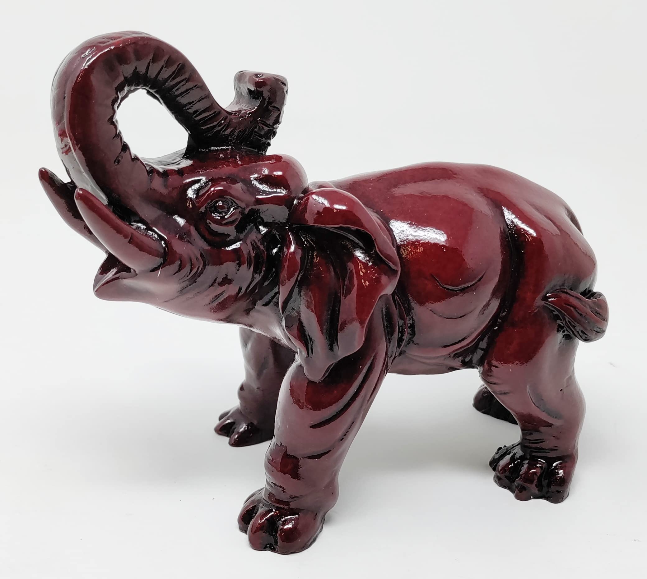 JRose Collections Feng Shui Trunk Up Elephant For Luck, Family and Prosperity 18cms High JR1548