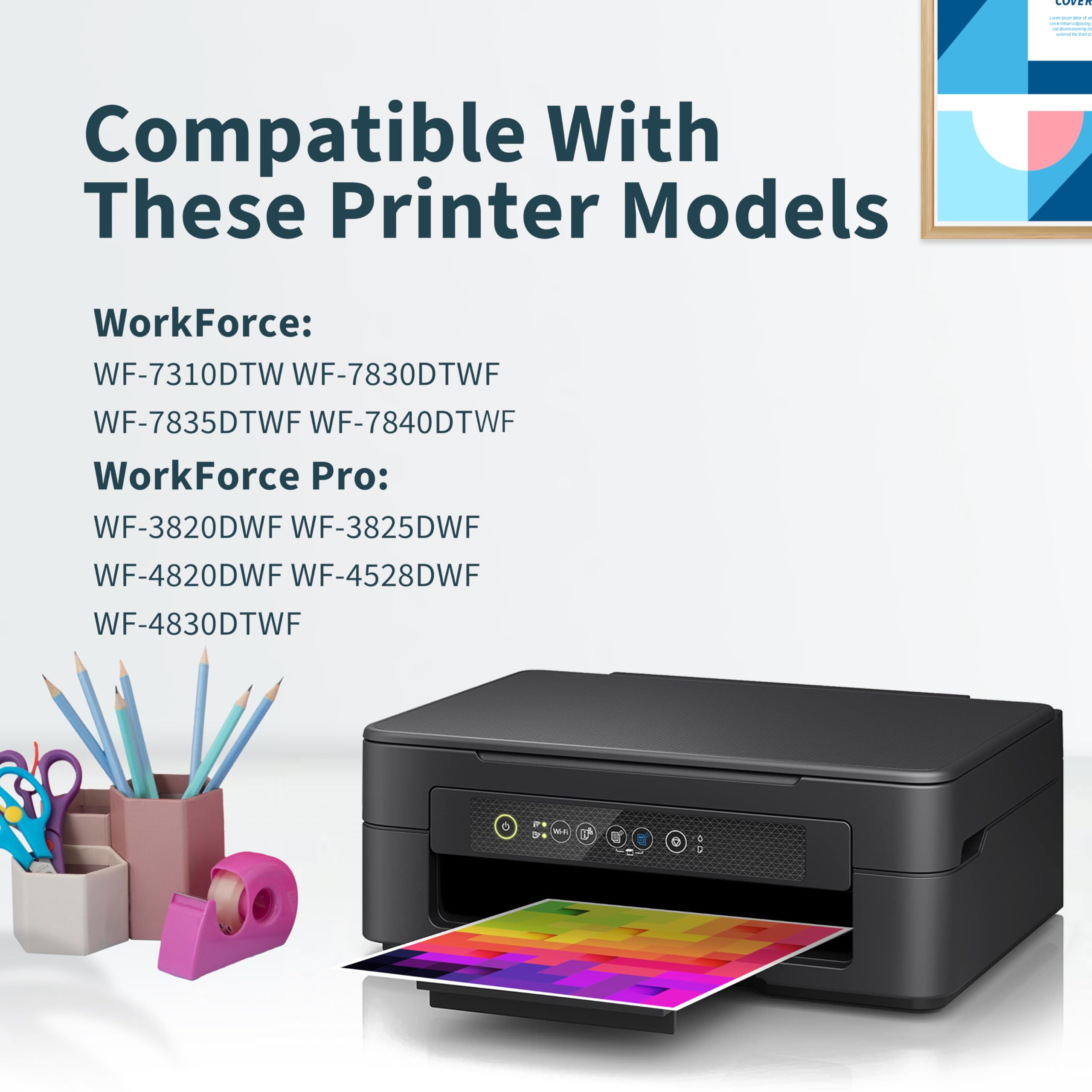 OINKWERE 8-Pack 405 XL Cartucce Compatibili per Epson 405XL Cartucce per WorkForce Pro WF-3820 WF-3825 WF-4820 WF-4825 WF-4830 WorkForce WF-7830 WF-7835 WF-7840