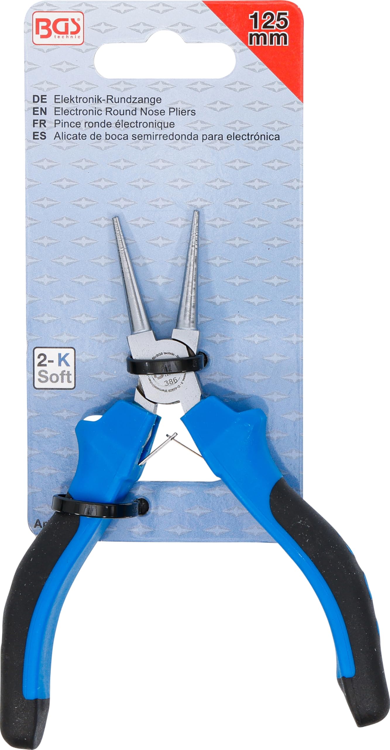 BGS 386 | Szczypce okrągłe dla elektroników | 125 mm