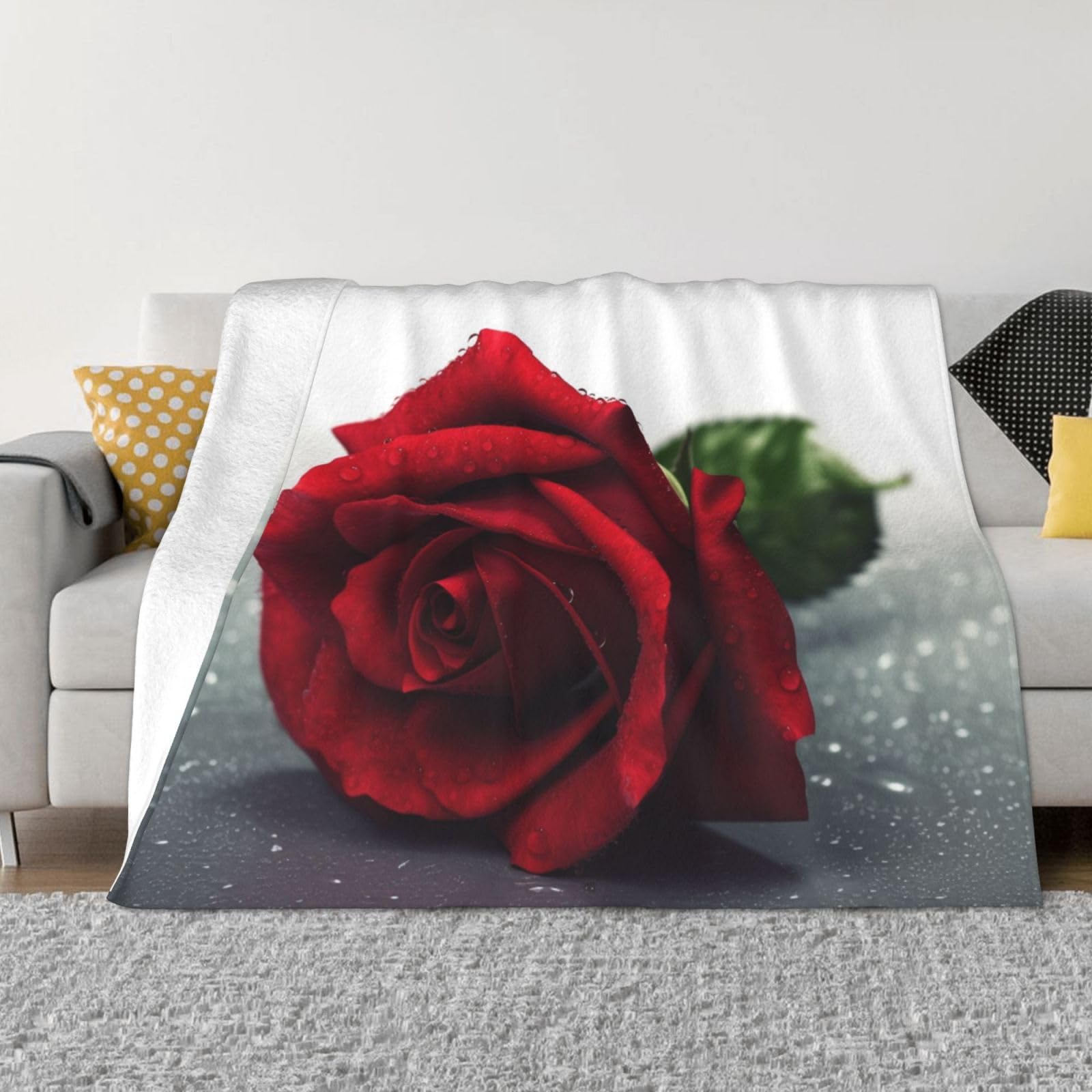 Couverture polaire en flanelle thermorégulatrice et légère pour canapé