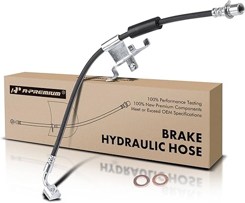 A-Premium Manguera Hidráulica de Freno Delantero del Conductor Compatible con los Modelos Chevy, GMC y Cadillac - Silverado 1500, Sierra 1500,