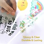 Koala Printable Effacer le papier autocollant - ONLY pour imprimante laser - 8,5 x 11 pouces 20 Feuilles Fiche complète 100% Papier à étiquetage transparent pour DIY Décols personnalisés, Étiquettes , Imprimante laser seulement, Imperméable, Glossy, 8.5x11 in, 20 Feuilles, pour DIY Labe personnalisée