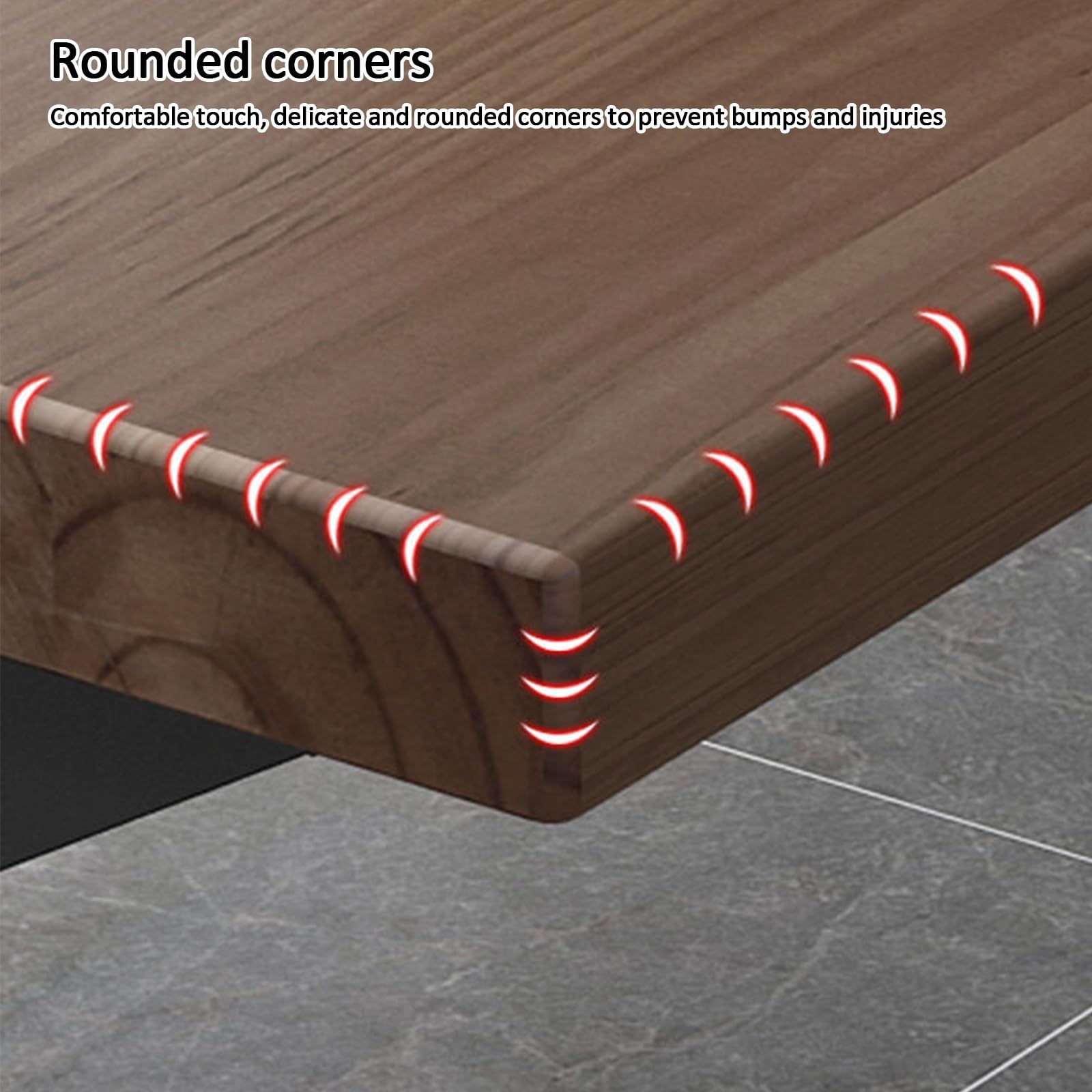 Konferenztisch, großer Konferenztisch aus Massivholz für Moderne Büros und Besprechungsräume, Dickes Gestell aus Kohlenstoffstahl, 160 x 76 x 71 cm, stilvolle Oberfläche, ideal für den gewer