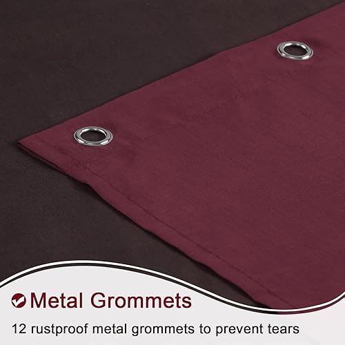 Vista 135 de Cortina de ducha de tela, estampado beige y tostado, cortinas de ducha con patrón de damasco bohemio de cachemira para baño, cortinas de baño Hudson