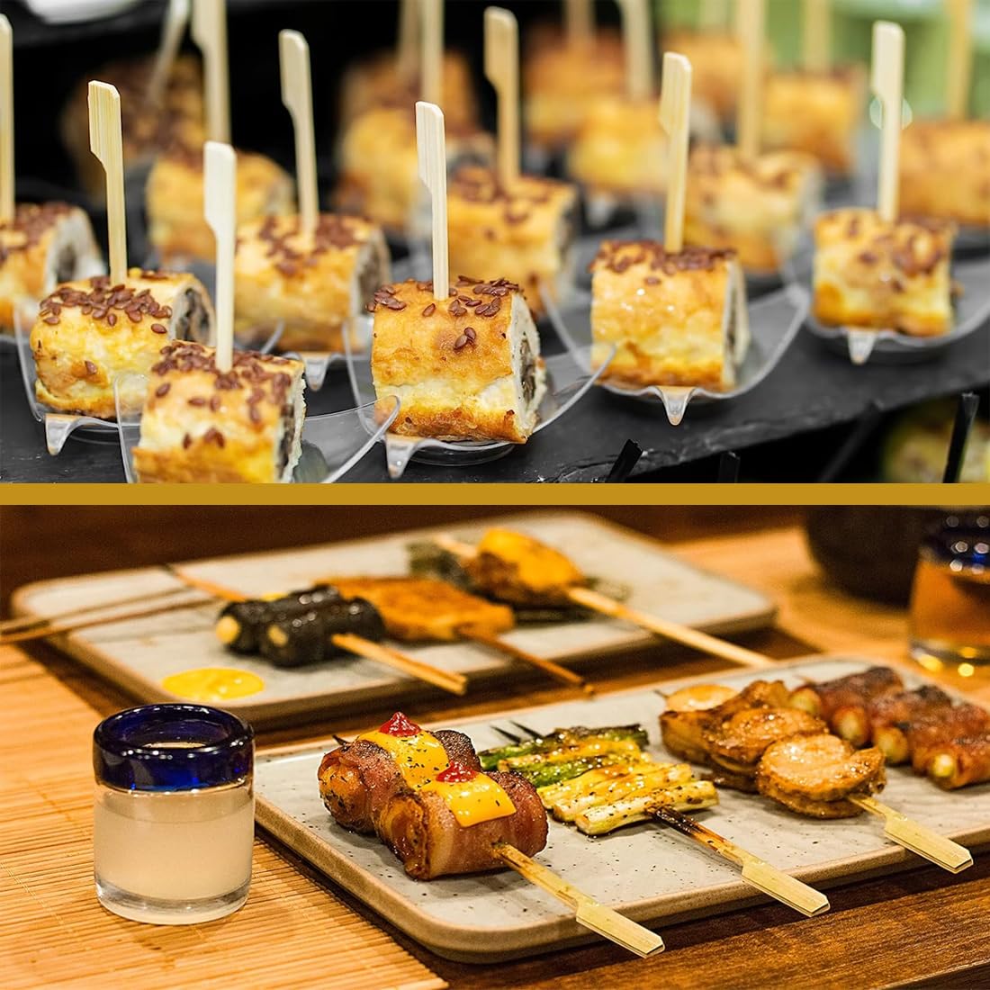 100 Spiedini Di Bambù 12cm - Per BBQ, Frutta, Verdura, Cocktail, Naturali Ed Ecologici - Foto 8