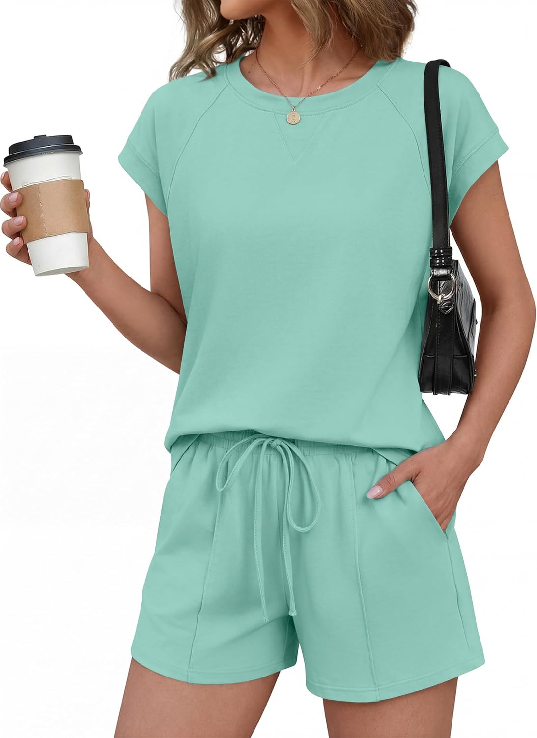 Ekouaer Cotton Short Sets for Women - Save with Coupon at Amazon