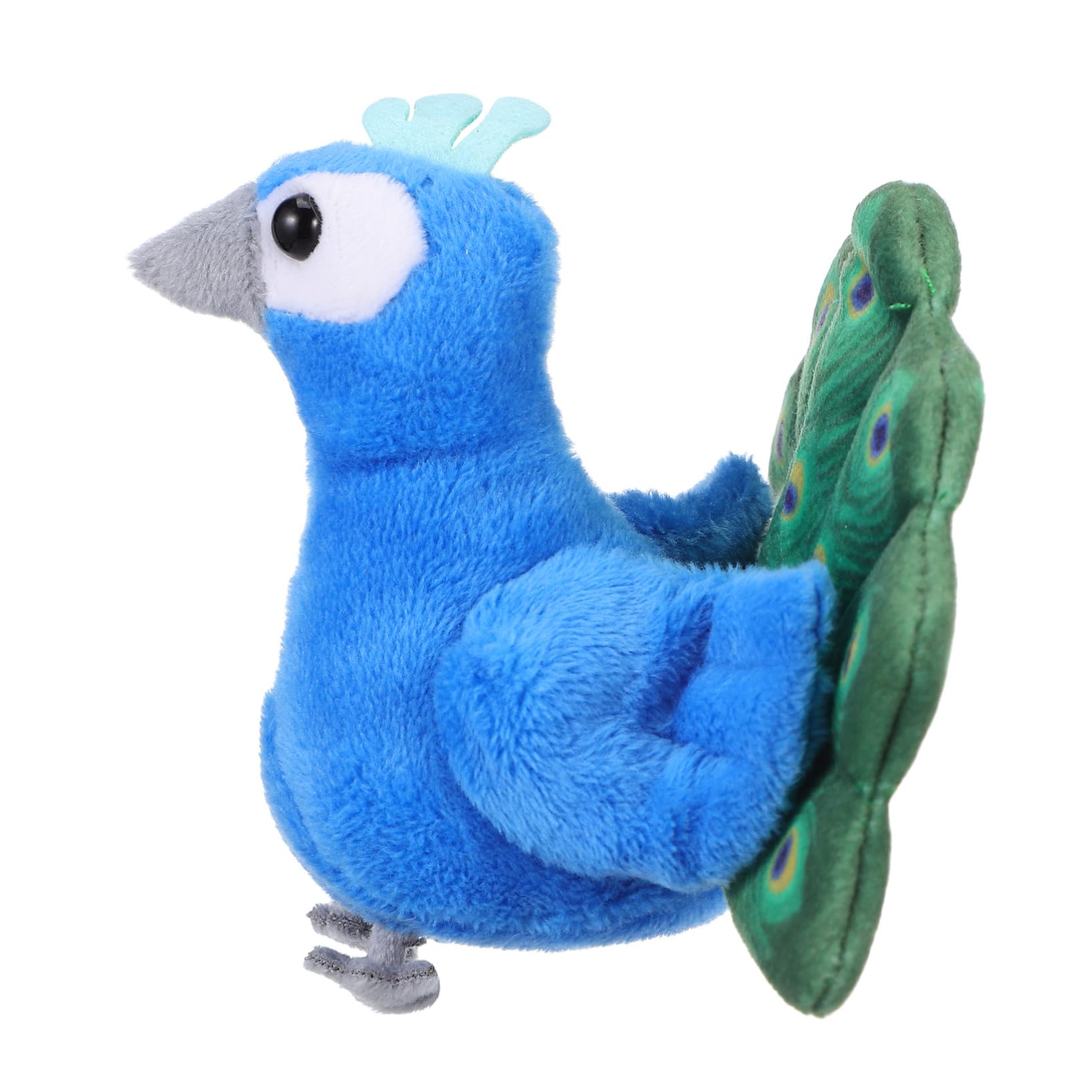 POPETPOP Marionnette à Doigt Paon Mini en Peluche pour Garçon Et Filles, Accessoire Animalier Interactif De Narration, Format Voyage Compact, Jouet Éducatif pour Contes Et Spectacles Familiaux