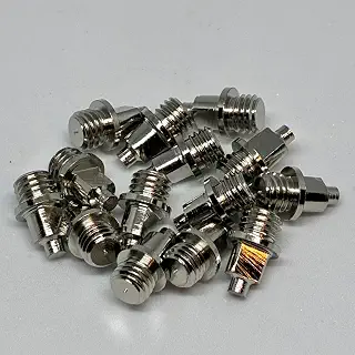 【SPIKES】二段平行ピン （ショートネジ：3.8㎜）6mm 14本 陸上スパイクピン オールウェザー用