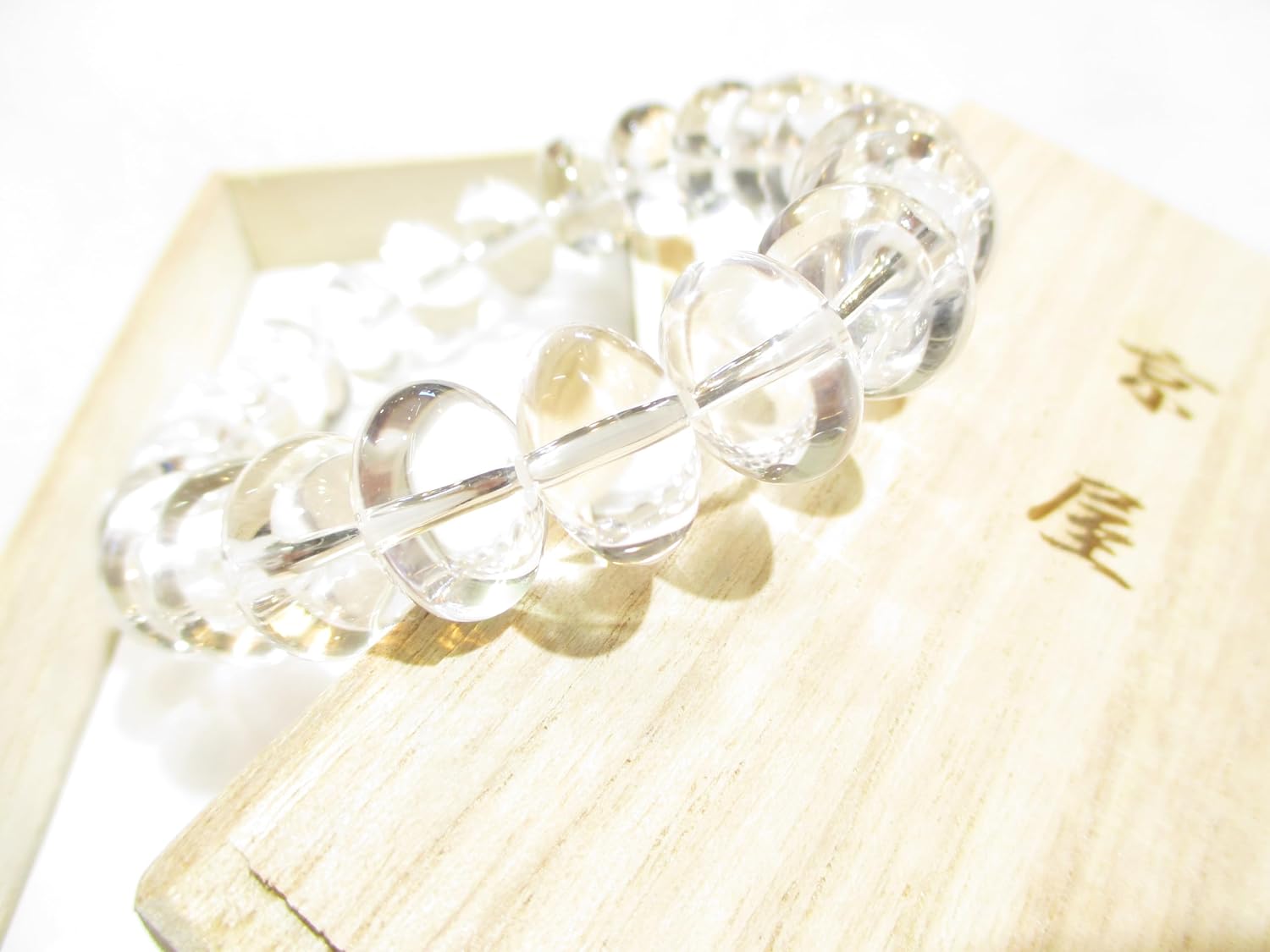 【トップグレード５Ａ高品質(超透明)】ブラジル産天然本水晶みかん玉ブレスレット トップグレード5A高品質、ブラジル産天然本水晶みかん玉15、5mm