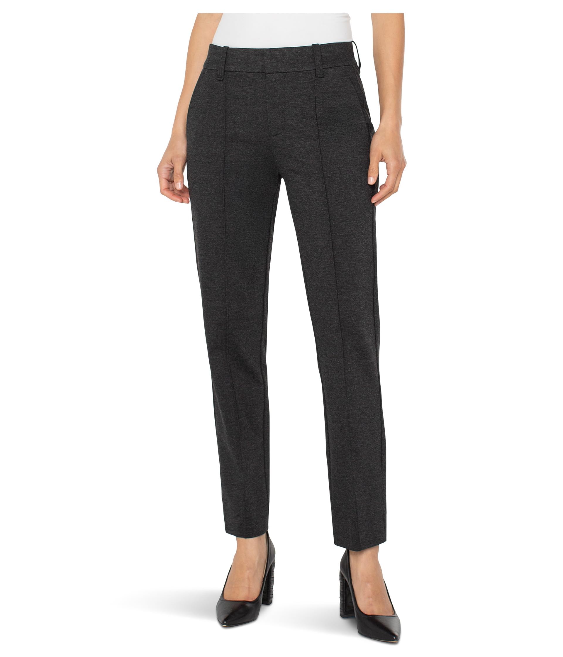 Liverpool Womens Petite Gemma Mid-Rise Cigarette Trouser 26 Inseam