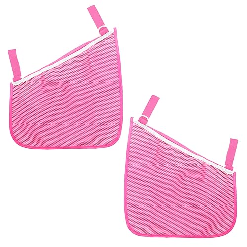 Paquete de 2 redes universales de malla para cochecito lateral y organizador, correas antideslizantes y ajustables, espacio de almacenamiento