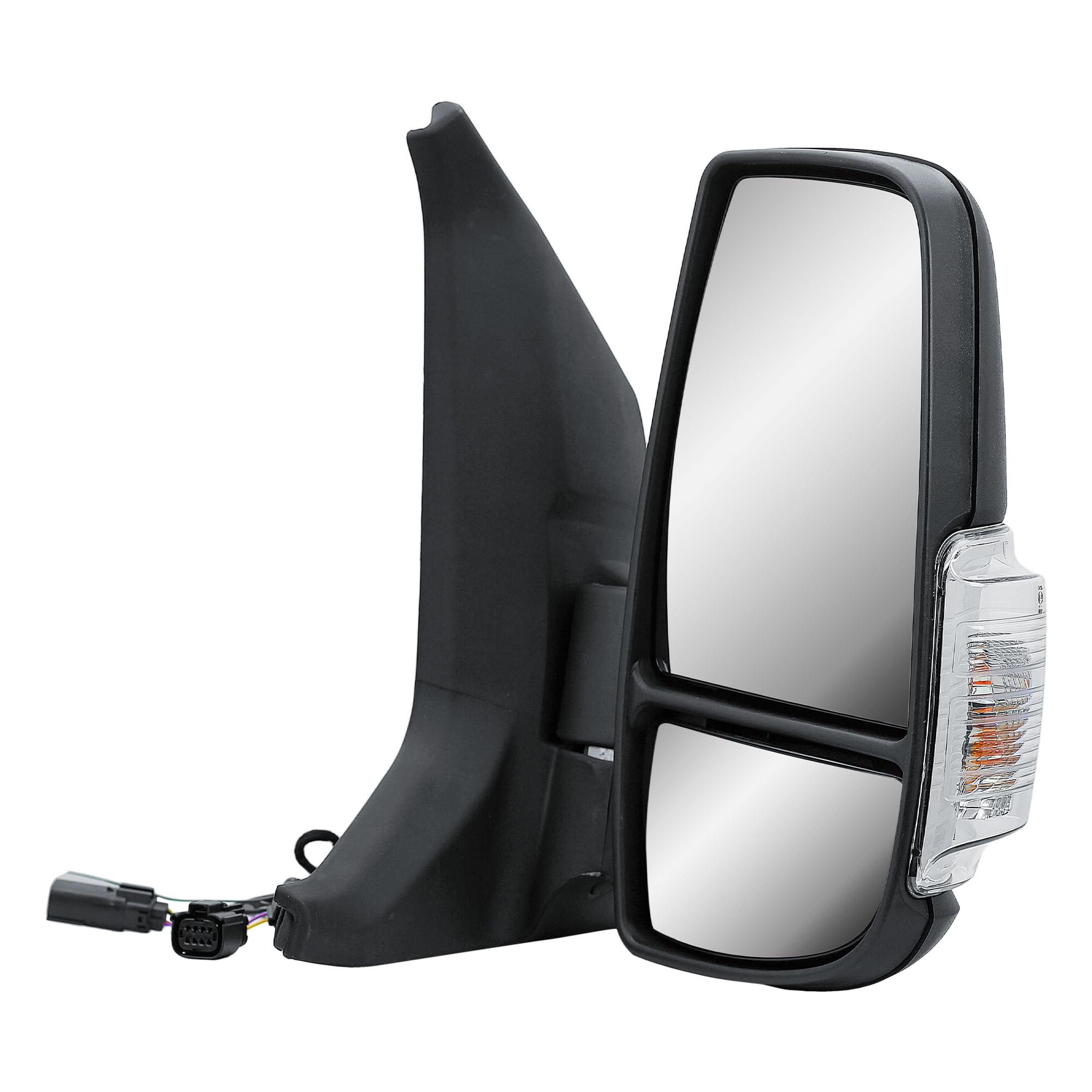 Specchio retrovisore esterno destro manuale non riscaldabile con lampeggiante per Ford Transit V363 2014-2024