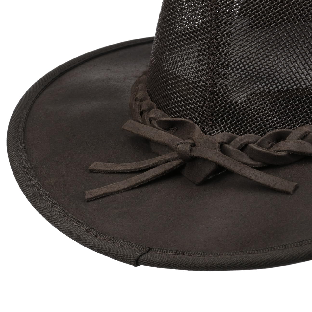 Barmah Cappello in Pelle Foldaway Cooler Uomo - Made Australia Western con Fascia Estate/Inverno Primavera Estate Autunno Inverno