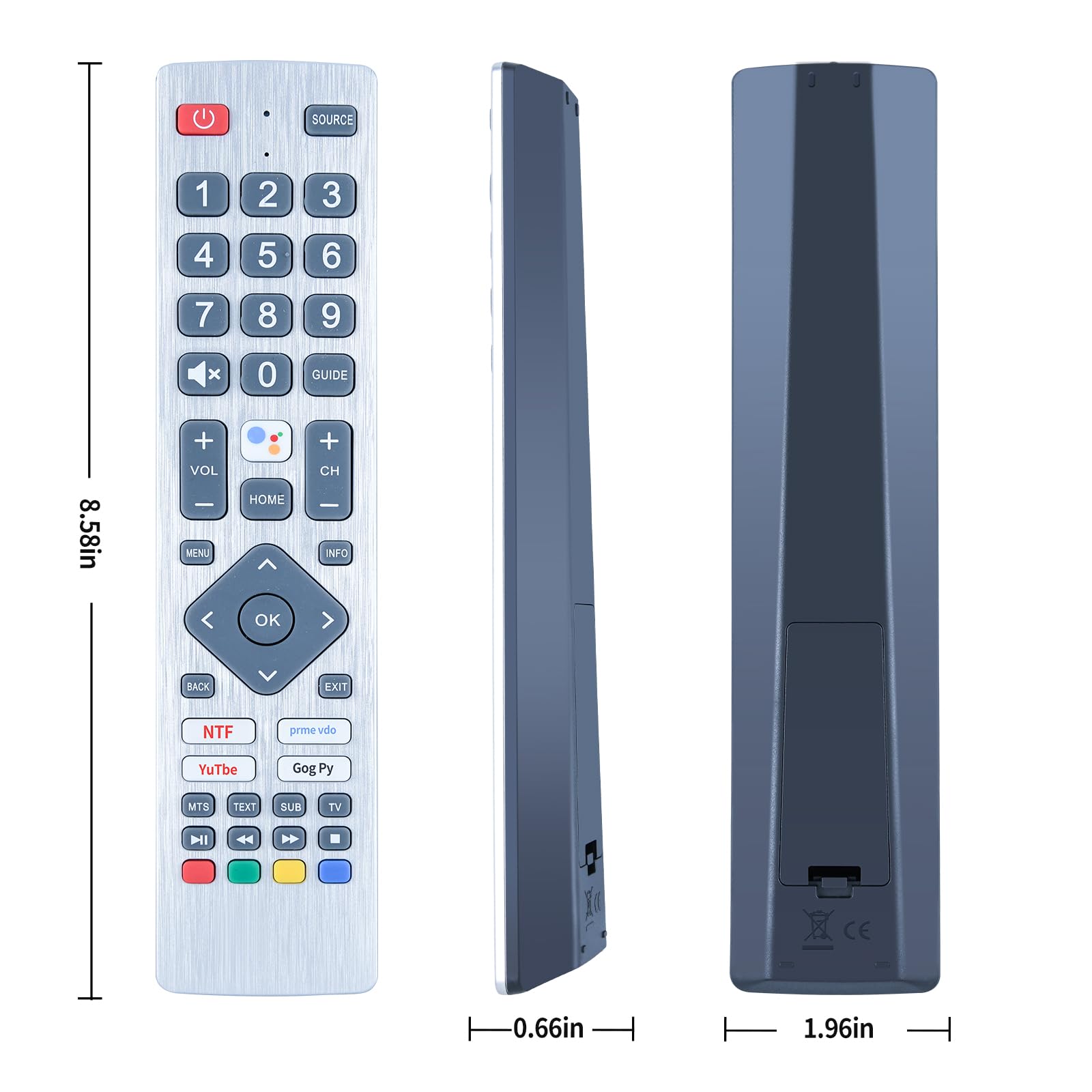 Telecomando Universale Belife Per Sharp 4K UHD Android TV - Modelli LC-40/50BL Con Microfono