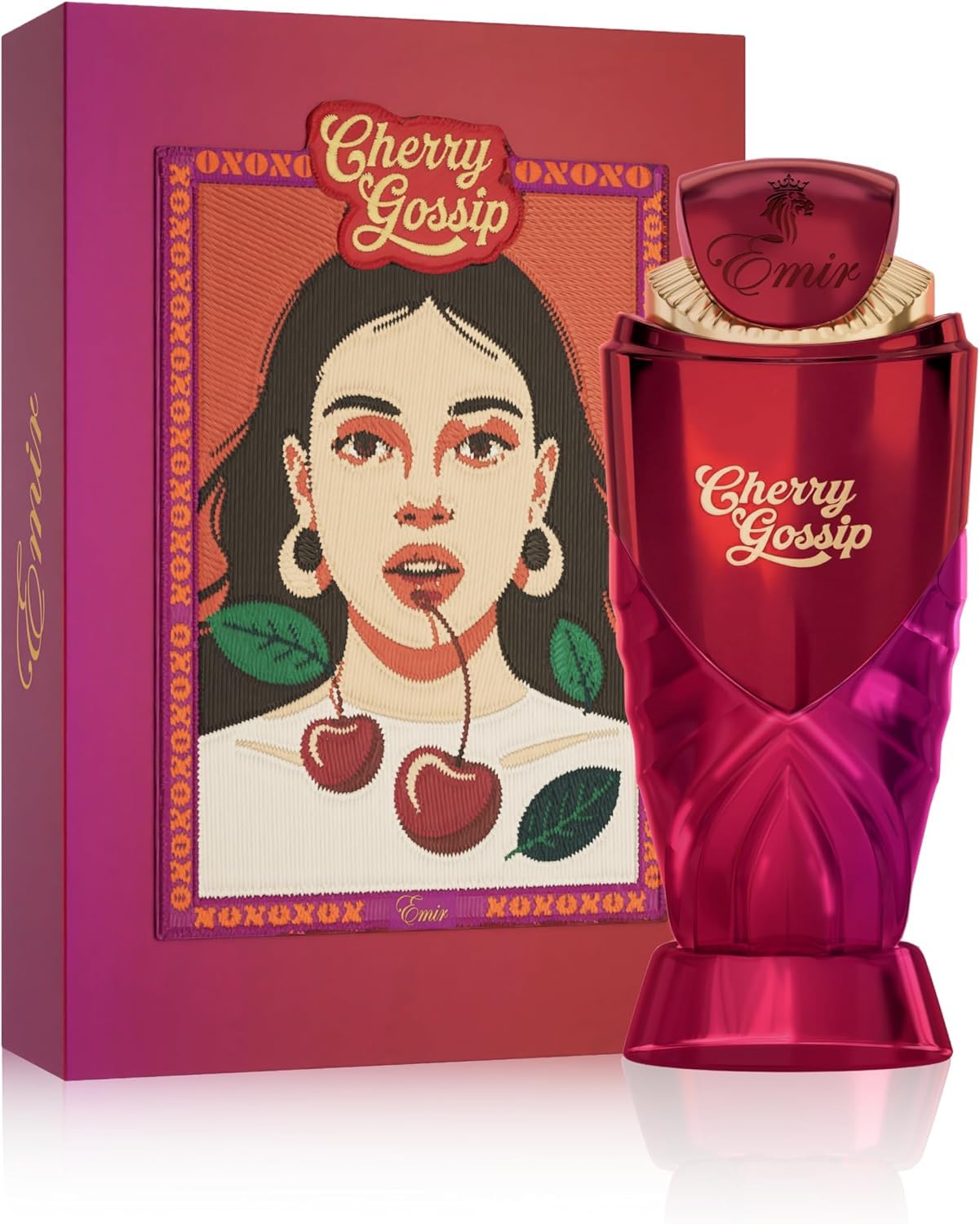 Paris Corner Cherry Gossip Eau de Parfum, Perfume Unisex Oriental Vainilla, Notas de Cereza Café y Vainilla, 100 ml