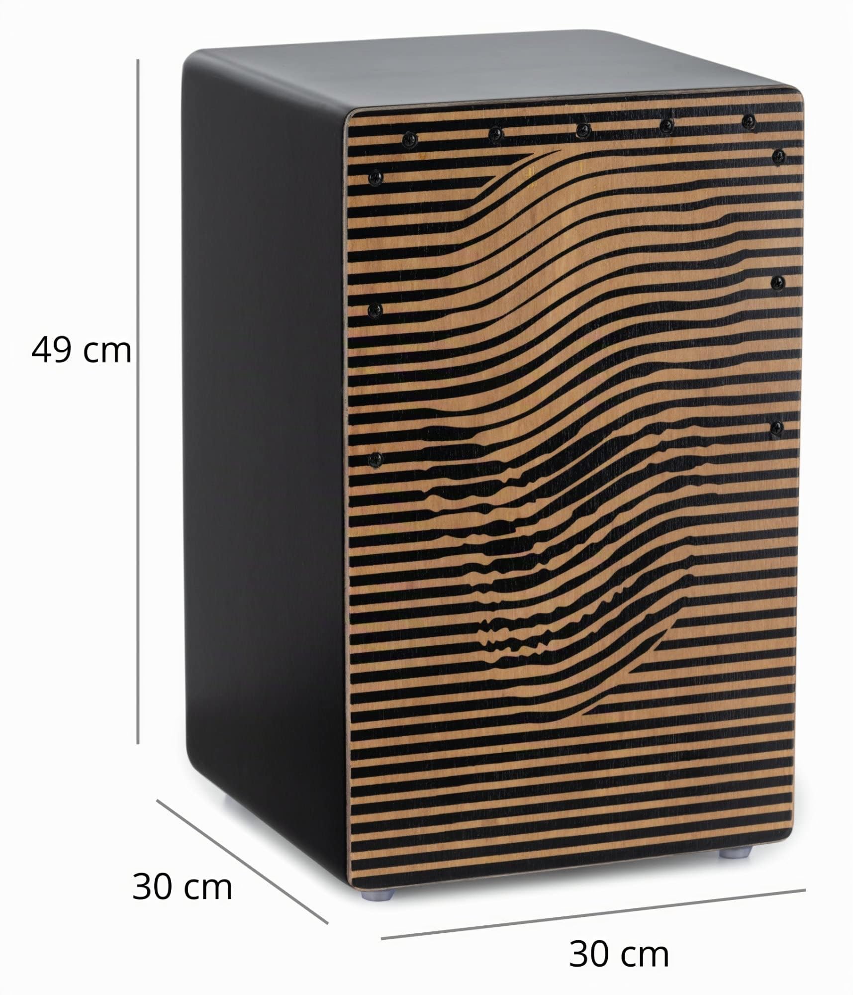 XDrum Design Series Cajon "Skull", Bass port integrato, Basso potente | Cajon di design con stampa artistica "Skull", Corpo: HPL (High Pressure Laminate), Superficie di battuta: "Skull", 5 cm, 6 kg