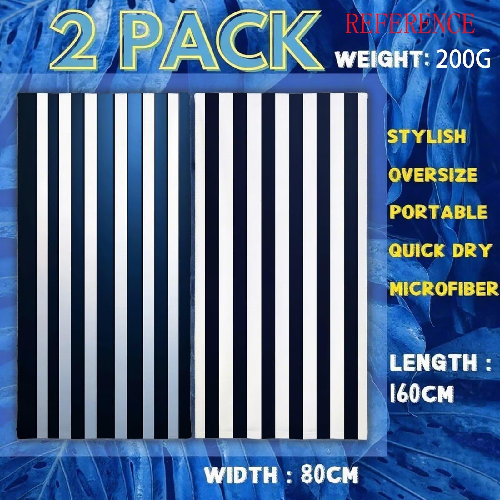 Ręcznik plażowy w paski ręczniki plażowe dla dorosłych 220 x 100 cm prostota ręcznik z mikrofibry ręcznik kąpielowy bez piasku, chłonny szybkoschnący lekkie akcesoria plażowe do pływania, wakacji