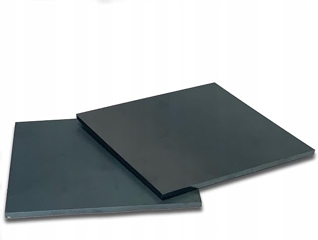 Pack of 2 Mild Steel Square Plates - 0.8/1.0/1.2/1.5/2.0/3.0 Thick Metal Steel Panel Fabrication and DIY Repair Project (1.0x200x200mm)