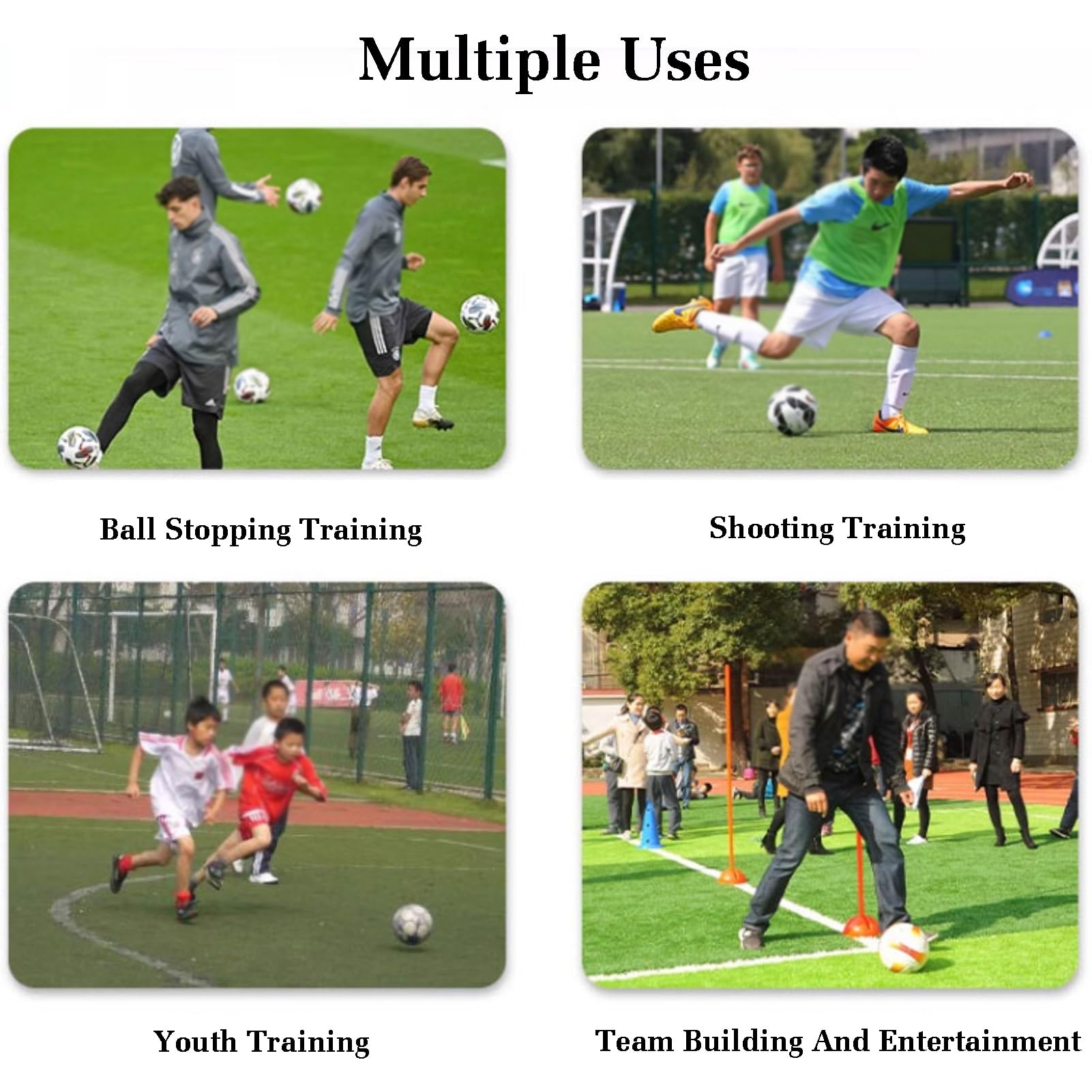 Stazione Di Calcio Rimbalzante, Ausilio For L'allenamento Di Precisione Di Passaggio, Attrezzatura For L'allenamento Di Calcio Rimbalzante, Muro Di Allenamento Di Calcio Resistente Agli Urti