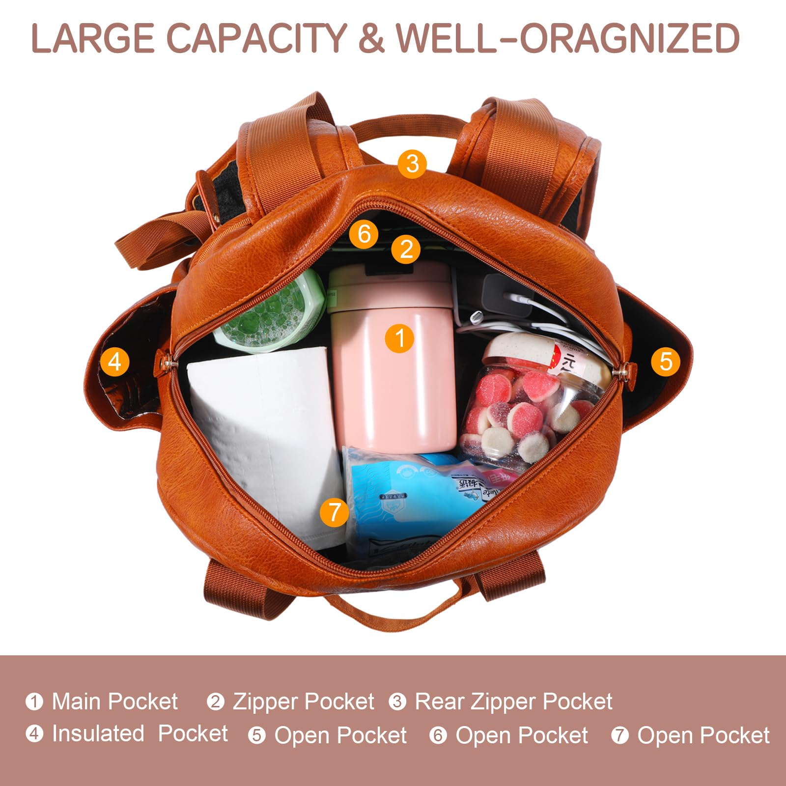 Stylish Diaper Bag Backpack - Image 3
