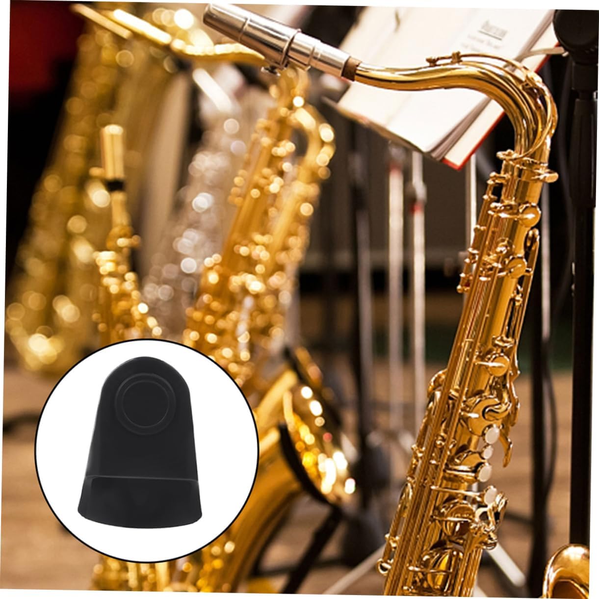 Kisangel 2pcs Saxophone Mouthpiece Protective Cover and Easy to Use Accessory for Alto Saxophone and Clarinet for Musicians and Music Students