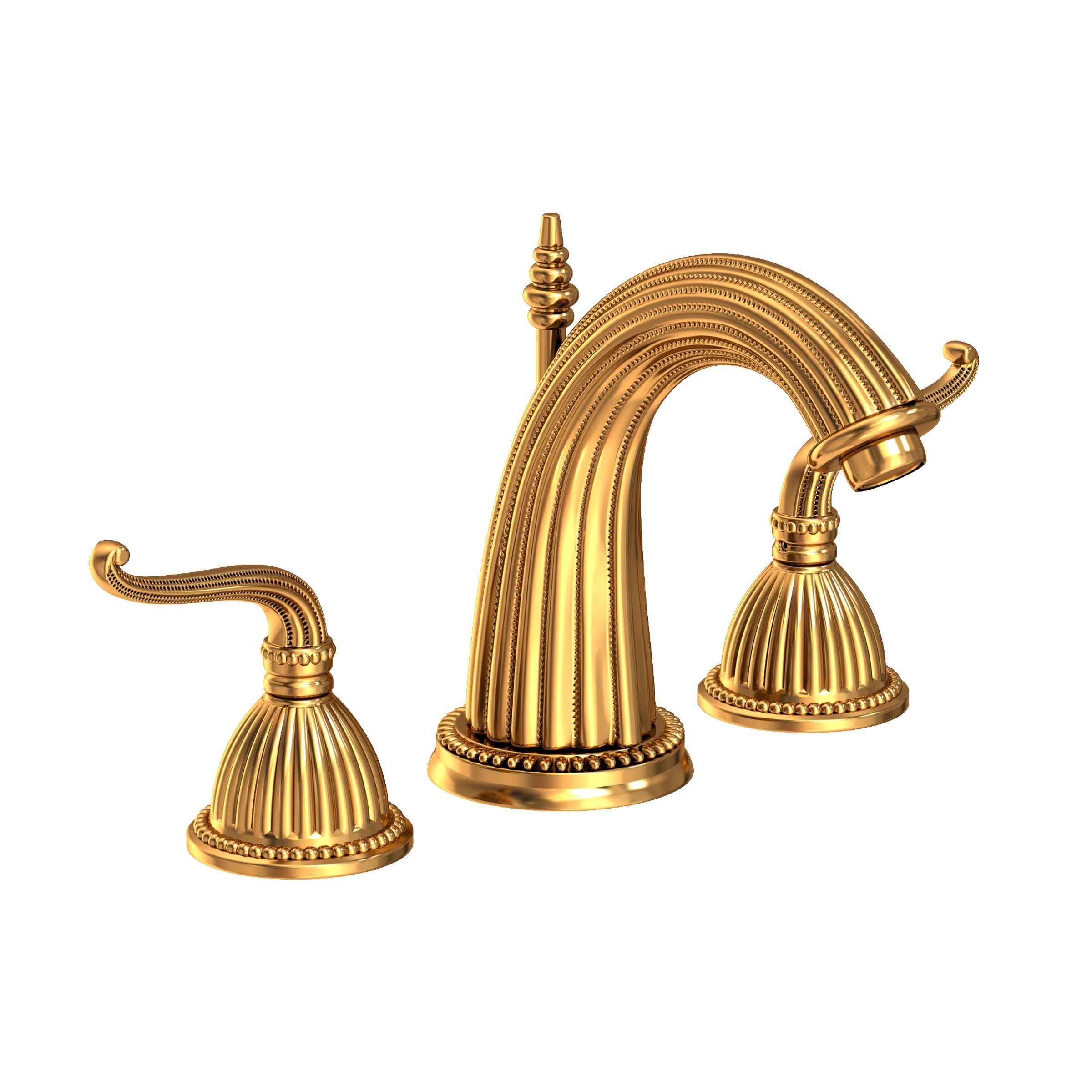 Widespread Lavatory Faucet - 1090 - AGED BRASS - Alexandria
