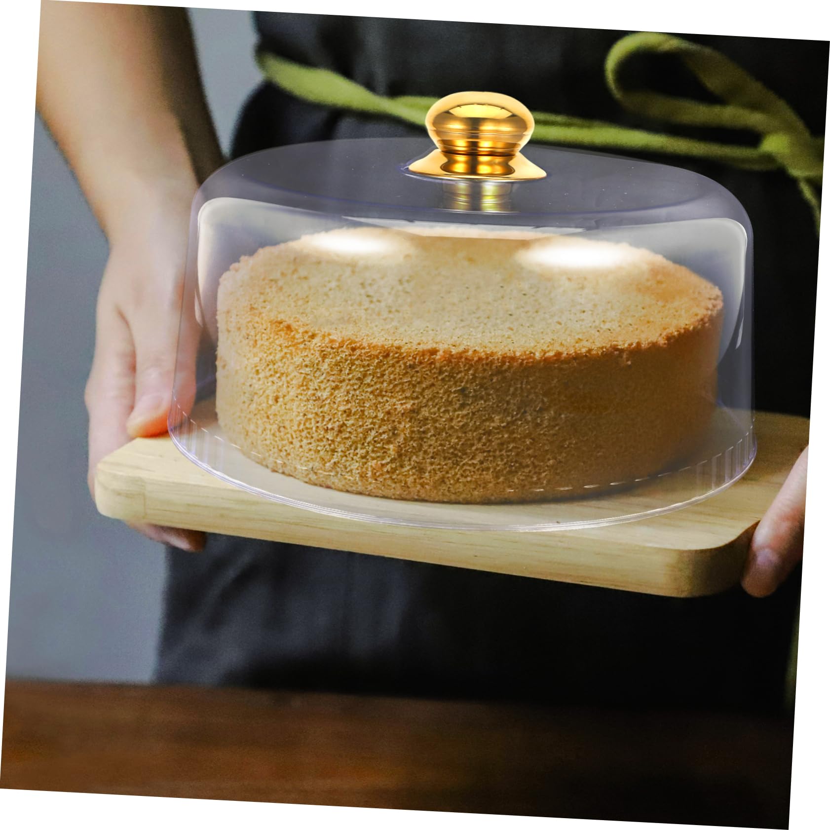Zerodeko Transparente Tortenabdeckung aus Acryl mit Dome Form für Kuchen Abdeckung Wiederverwendbar und Leicht für Dessertabdeckung bei Hochzeitsparty für Abschlussstimmung