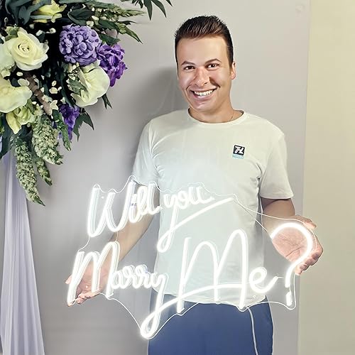 Miniatura 3 de Letrero de neón con interruptor de atenuación, decoración de neón de boda de 12 V, letreros de neón para decoración de pared, luz de neón